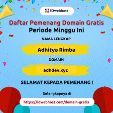 Domain Gratis Daftar Dan Lengkapi Datamu Di Idwebhost Periode Tahu Website