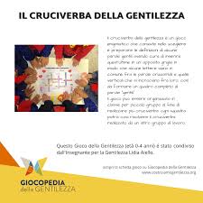 IL CRUCIVERBA DELLA GENTILEZZA - Costruiamo Gentilezza