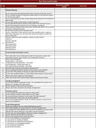 This checklist also helps you to document in better way and can help you in future. Data Center Checklist Templates Templates 30740 Resume Examples Security Audit Security Assessment Checklist Template