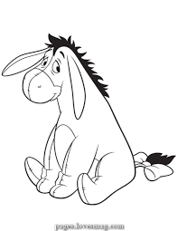 A pencil sketch on a4 paper. Exceptional Eeyore Smiling Coloring Web Page Disney Coloring Pages Cartoon Coloring Pages Animal Coloring Pages