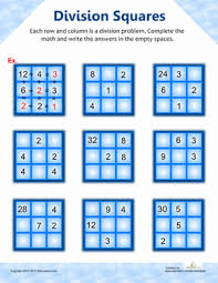 Here you will find our range of 5th grade math brain teasers and puzzles which will help your child apply and practice their math skills to solve a range of challenges and number problems. Division Puzzle Worksheet Education Com Math Division Division Worksheets 3rd Grade Division