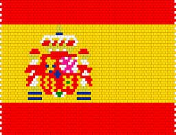 Spanish Flag Kandi Pattern Pony Bead Patterns Kandi Patterns Peyote Stitch Patterns