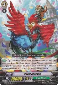 Vocal Chicken Great Nature Cardfight Vanguard Cards Cardfight Vanguard Nature