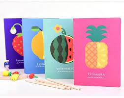 Fruit Notebook Small Size Lined Paper Stationary School Supplies Strawberry Lemon Watermelon Pineapple School Crafts School Supplies Cards