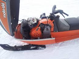 Image result for Orange 1973 Snowmobile