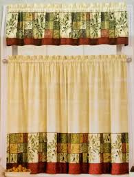 tuscan olives window tiers & valance