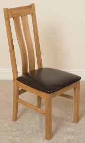 Princeton Solid Oak Dining Chair Light Oak And Brown Leather Oak Dining Chairs Leather Dining Chairs Dining Chairs