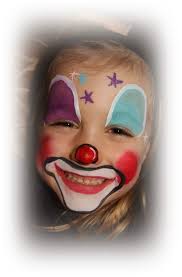 Verpluscht Und Zugenaht Kinder Schminken Kinderschminken Clown Schminken Kind