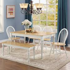 Better Homes And Gardens Autumn Lane Windsor Solid Wood Dining Chairs White And Oak Set Of 2 Walmart Com Solid Wood Dining Chairs Wood Kitchen Table Set Farmhouse Dining Chairs