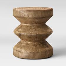 Geometric Faux Wood Patio Accent Table Natural Project 62 Patio Accent Table Outdoor Accent Table Patio Accents