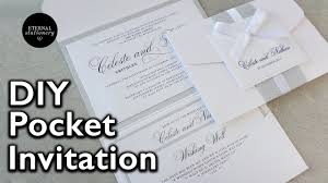 How To Make Your Own Modern Pocket Folio Wedding Invitations Diy Invitation Youtube Wedding Invitations Diy Diy Invitations Wedding Invitations