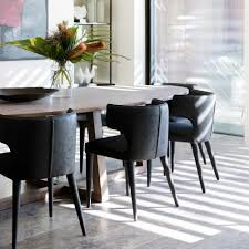 With A Curved Back And Extended Wings The Melrose Dining Chair Is Perfect For The Contemporary Home Cocor Dining Chairs Sofa Dining Table Side Chairs Dining