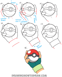 How to Draw Pokeball in Ash's Hand Step by Step Pokemon Drawing Tutorial -  How to Draw Step by Step Drawing Tutorials