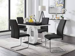 Check spelling or type a new query. Furniturebox Uk Giovani Black White High Gloss Glass Dining Table Set And 4 Lorenzo Chairs Seats 4 Chairs Buy Online In Bahamas At Bahamas Desertcart Com Productid 48349247