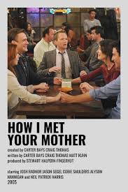 Movies, movie, film, films, affiches, how, met, your, mother, robin, scherbatsky, barney, stinson, ted, mosby, lily, aldrin, marshall, eriksen, series, serie, netflix. Minimalist Show Posters Movie Posters Minimalist Movie Poster Wall Movie Posters