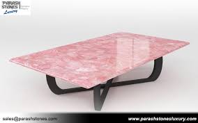 Some rose quartz contains microscopic rutile needles which produces an asterism in transmitted light. Rose Quartz Tiles Slabs