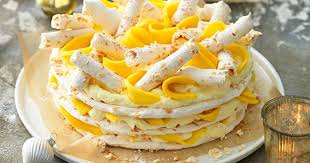 Go All Out With Marshmallowy Meringue Mangoes Coconut And Cream In This Heavenly Meringue Dessert Chocolate Coconut Desserts Recipes
