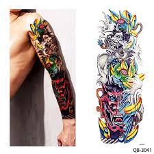 Sleeve tattoos are not as painful as tattoos in other sensitive areas. 1 Piece Temporary Tattoo Sticker Nun Girl Pray Design Full Flower Arm Body Art Beckham Big Large F Full Sleeve Tattoos Arm Sleeve Tattoos Tattoo Sleeve Designs