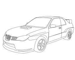 subaru wrx sti coloring pages sketch page race car cars coloriage de roi lion
