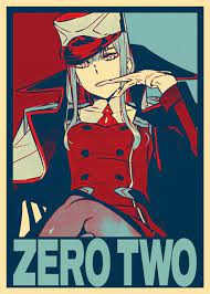 Zero two on the cover of newtype. Zero Two Poster Zero Two Anime Darling In The Franxx
