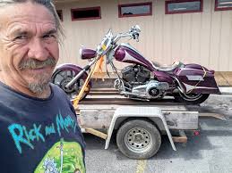 Bike delivered to Warren HD for servicing