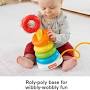 Fisher-Price Sensory Rock-A-Stack Roly-Poly Stacking Toy With Fine Motor Activities For Babies from www.amazon.com