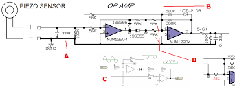 Every time the piezo element receives a pdf signal conditioning piezoelectric sensors a piezoelectric sensor is modeled as a. Piezo Sensor With With Op Amp Circuit Help Needed