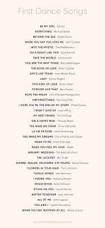 Find Your Favorite First Dance Song First Dance Wedding Songs Wedding Dance Songs Wedding Song List