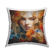 Stupell Industries Botanical Palms Pattern Outdoor Printed Throw Pillow by Sherri  Buck Baldwin plg-417_osq_18x18