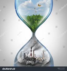 Rate Of Environmental Damage And Climate Change Urgency Concept As A Green Natural Habitat Sinking Into In 2020 Global Warming Drawing Climate Change Background Design