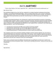 Marketing Manager Cover Letter Template Cover Letter Templates Examples