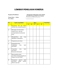 Check spelling or type a new query. Lembar Penilaian Praktikum