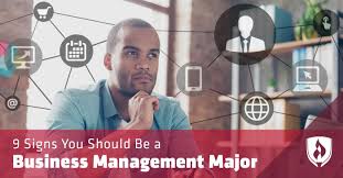 With an online business degree, you could potentially qualify for a job in management, finance, accounting, marketing, information technology, or even healthcare. 9 Signs You Should Be A Business Management Major Rasmussen University