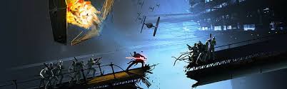 Made this quick wallpaper for my dual monitor set up, it's nothing special but i thought it looked decent. Star Wars The Force Unleashed Star Wars Tie Fighter Dual Monitors Video Games Hd Wallpaper Wallpaperbetter