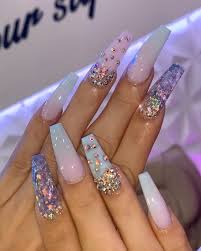 Ahead, we have 25 gorgeous short acrylic baby blues. Updated 55 Blissful Baby Blue Acrylic Nails August 2020