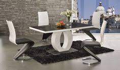 The sleek black high gloss, brushed. 49 Dining Room Furniture Ideas Dining Room Furniture Dining Table Dining Table Chairs