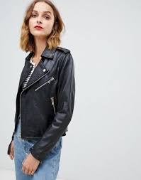 Barney S Originals Leather Jacket With Belt Asos Leather Jacket Girl Leather Coat Jacket Leather Jacket