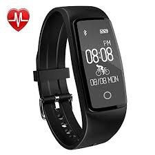 Yamay Fitness Armband Fitness Tracker Mit Herzfrequenz Pulsmesser Aktivittstracker Armbanduhr Wasserdicht Pulsuhren Schrittzhler Vibrationswecker Anruf Sms Sns Fitness Tracker Fitness Armband Fitness Uhr