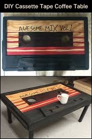 For Lovers Of Anything Vintage This Cassette Tape Coffee Table Is Perfect For You In 2020 Coffee Table Cassette Tapes Diy Pallet Furniture