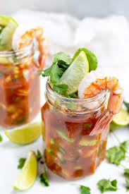 Mexican Shrimp Cocktail Is More Than Just An Appetizer With Meaty Shrimp Creamy Avocado Veget Mexican Shrimp Cocktail Cocktail Shrimp Recipes Mexican Shrimp