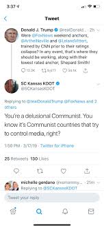 Twitter removed it on saturday morning for violating rules against the dehumanization of a group of the tweet was linked to an article, published by the chinese communist party, that celebrated the. Kansas Agency Tweets At Trump You Re A Delusional Communist The Wichita Eagle