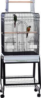 Check out one of michigan's only hit trax. A E Cage Company Play Top Bird Cage Removable Stand Black Chewy Com