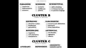 Image result for Cluster B Personality Disorder
