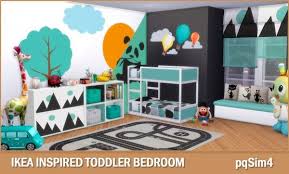 Pqsims4 Ikea Inspired Toddler Bedroom Sims 4 Downloads Sims 4 Bedroom Sims 4 Sims 4 Children