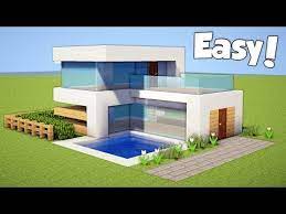 If you crave a more modern aesthetic for your new minecraft house, check out the below builds for inspiration. 40 Minecraft How To Build A Small Easy Modern House Tutorial 20 Youtube Minecraft Modern Minecraft House Tutorials Modern Minecraft Houses