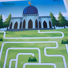 Gambar lambang pancasila dan artinya dari sila ke 1 sampai 5 di. Posteria Poster Edukasi Anak Maze Game Masjid Shopee Indonesia
