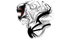 The first trailer for venom: Hd Wallpaper Colors White Black Comics Art Marvel Anti Venom Symbiote Wallpaper Flare