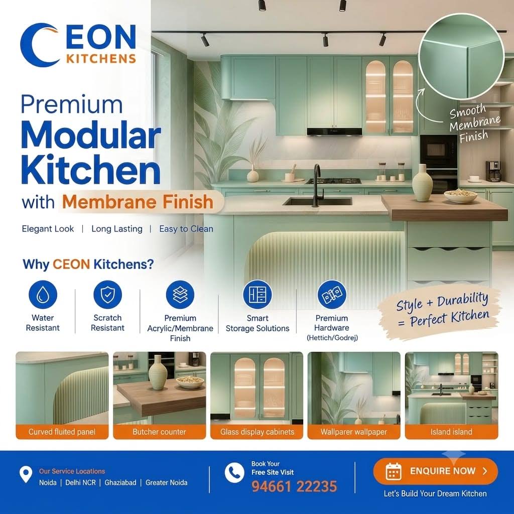 premium Membrane Finish Modern Kitchen product image