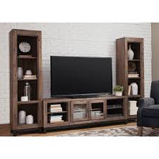 Baringer Solid Wood Entertainment Center For Tvs Up To 80 In 2020 Wood Entertainment Center Entertainment Center Wooden Entertainment Centers