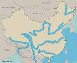 Most rivers flows from high plateau of western china to the lower easter china. Test Your Geography Knowledge China Rivers And Seas Lizard Point Quizzes